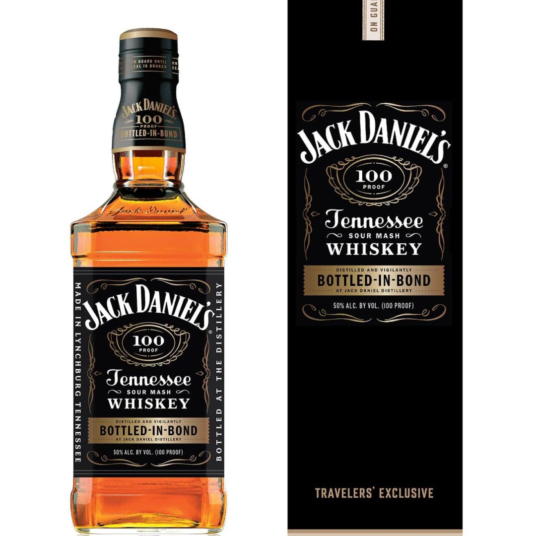 WHISKEY JACK DANIELS 100 PROOF BOTTLED IN BOND 1L EN CAJA