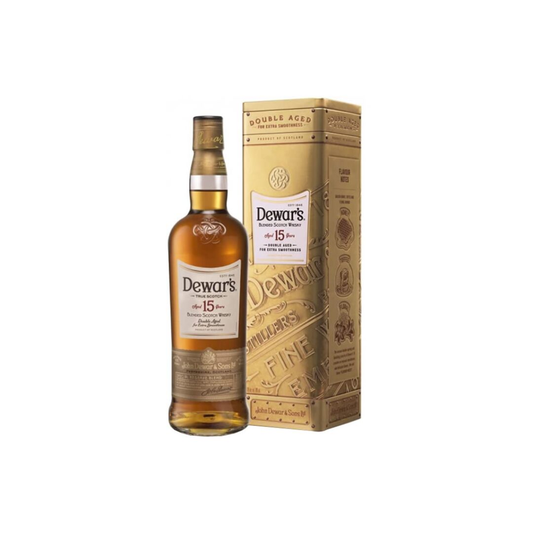 WHISKY BLEND DEWARS 15 AÑOS DOUBLE AGED 1L EN LATA