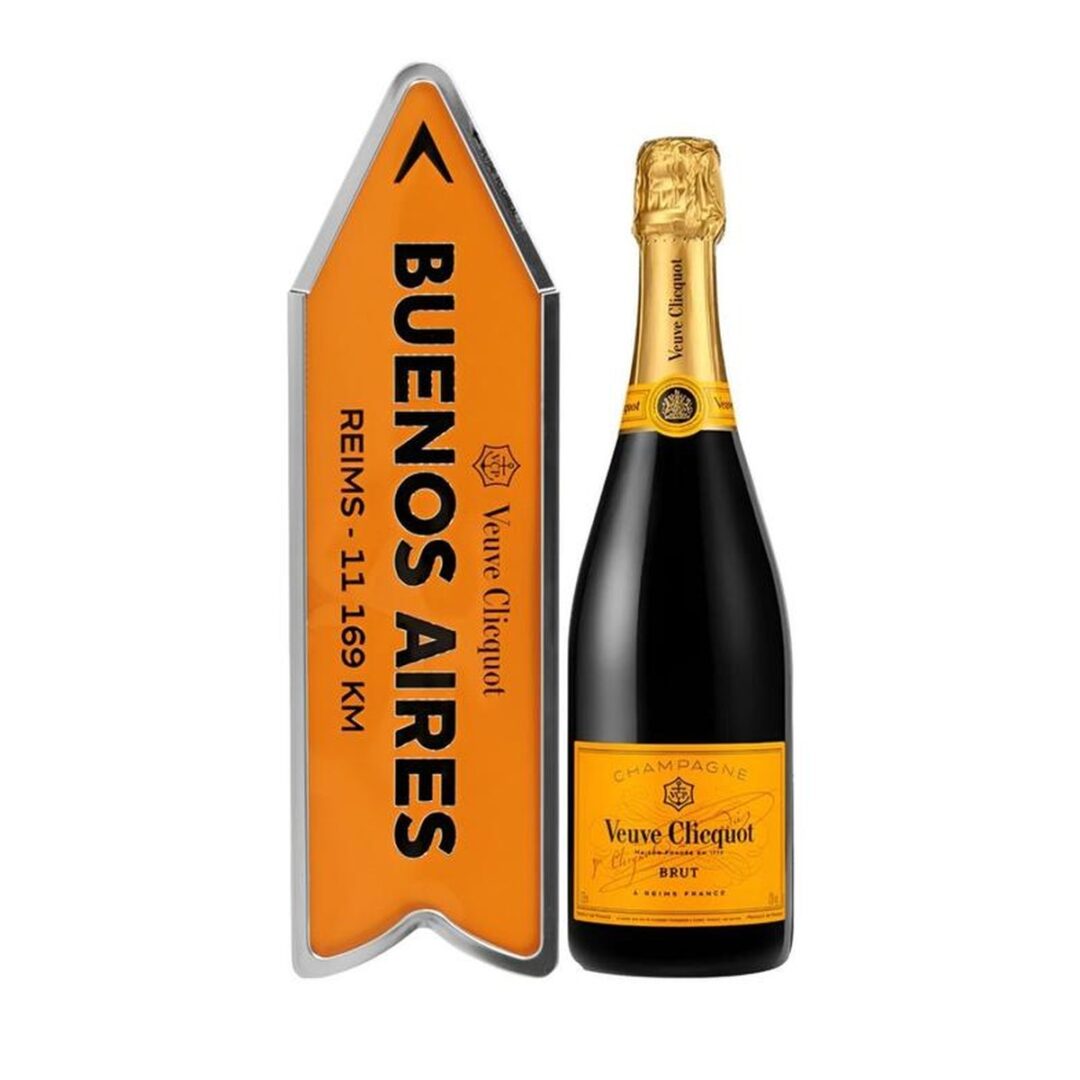 CHAMPAGNE VEUVE CLICQUOT BRUT YELLOW — Edición Arrow Buenos Aires — 750 ml
