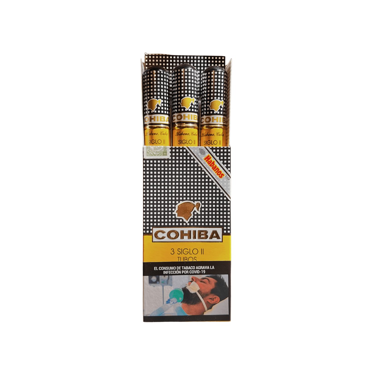 Cohiba Siglo II Tubo x3 und. Cohiba Siglo II Tubo x3 und.