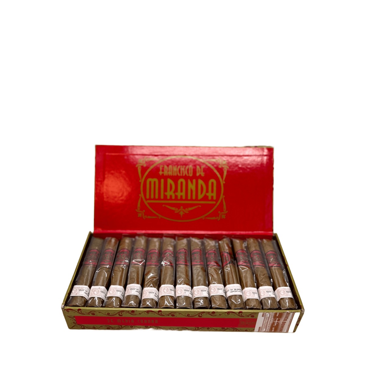 F. DE MIRANDA LÍNEA BORDO MEDIA CORONA Mazo x 25 und. (4x44) (REP.DOM) F. DE MIRANDA LÍNEA BORDO MEDIA CORONA Mazo x 25 und. (4x44) (REP.DOM)