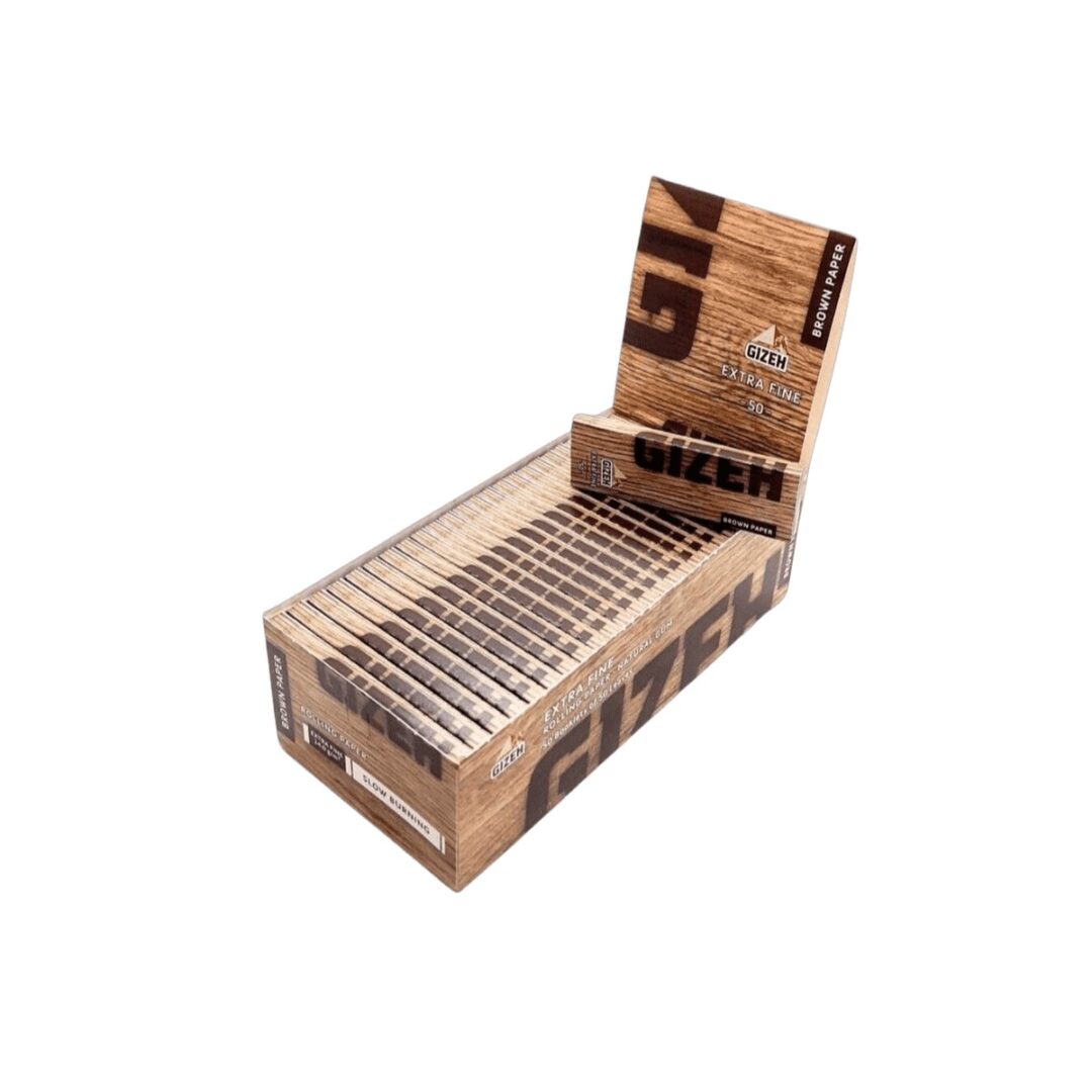 Gizeh Brown Extra Fine 1 p x50 papeles — pack x50 und.