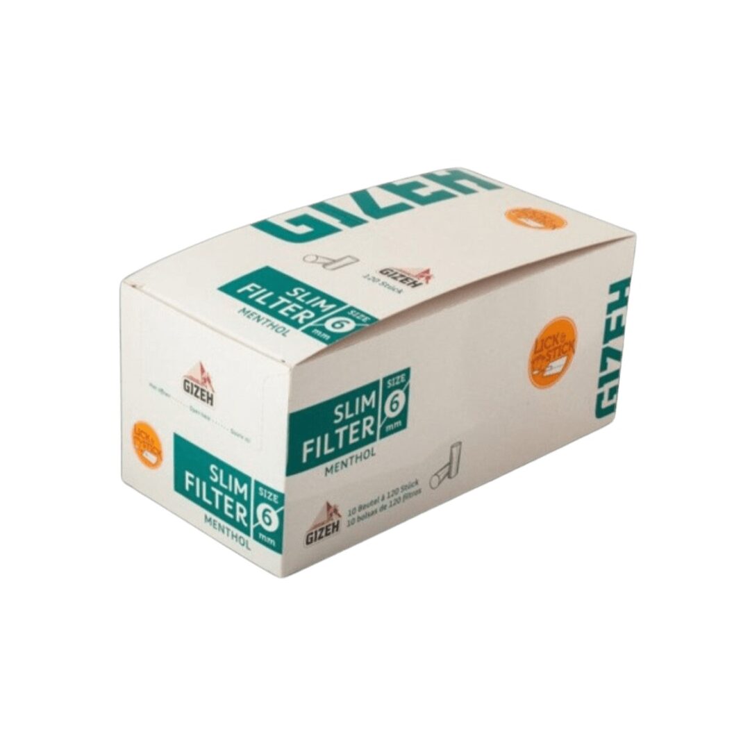 Gizeh Slim Menthol 6 mm x120 — pack x10 und.