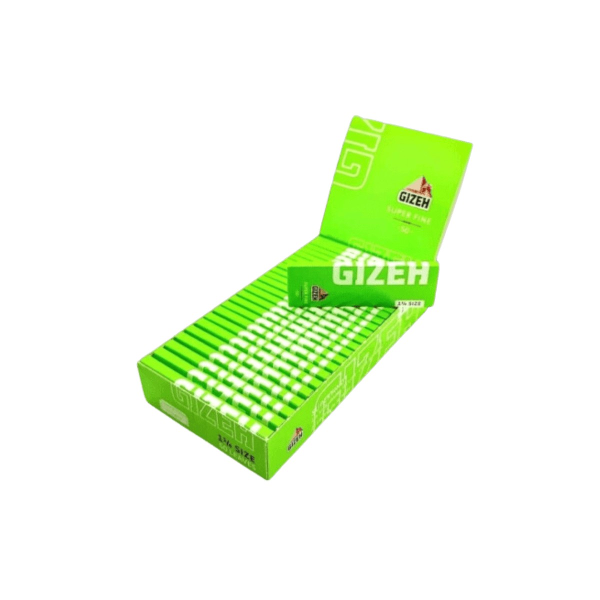Gizeh Verde Super Fine 1 1/4 p x50 papeles — pack x50 und. Gizeh Verde Super Fine 1 1/4 p x50 papeles — pack x50 und.