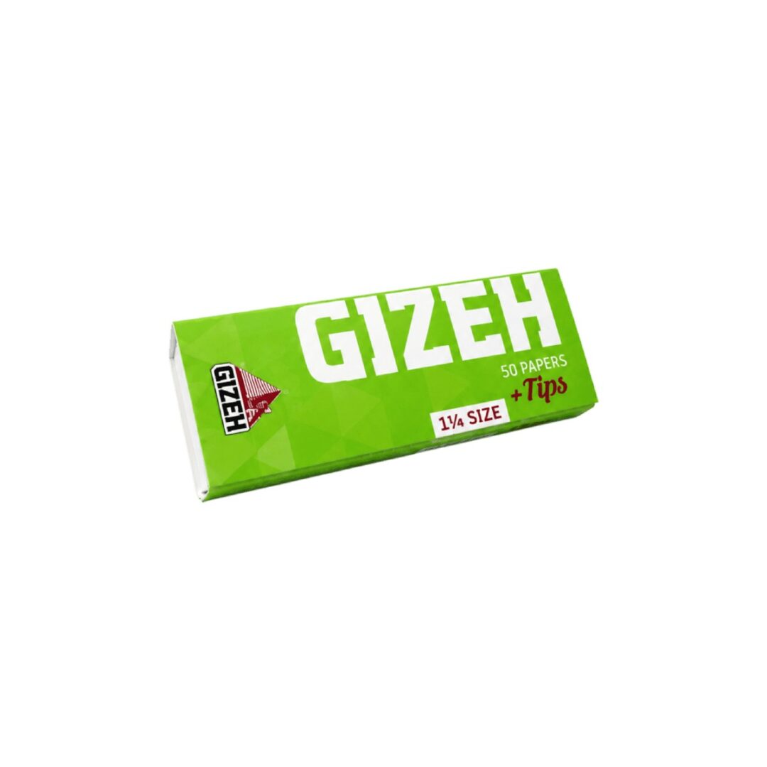 Gizeh Verde Super Fine 1¼ p x50 papeles + 50 Tips