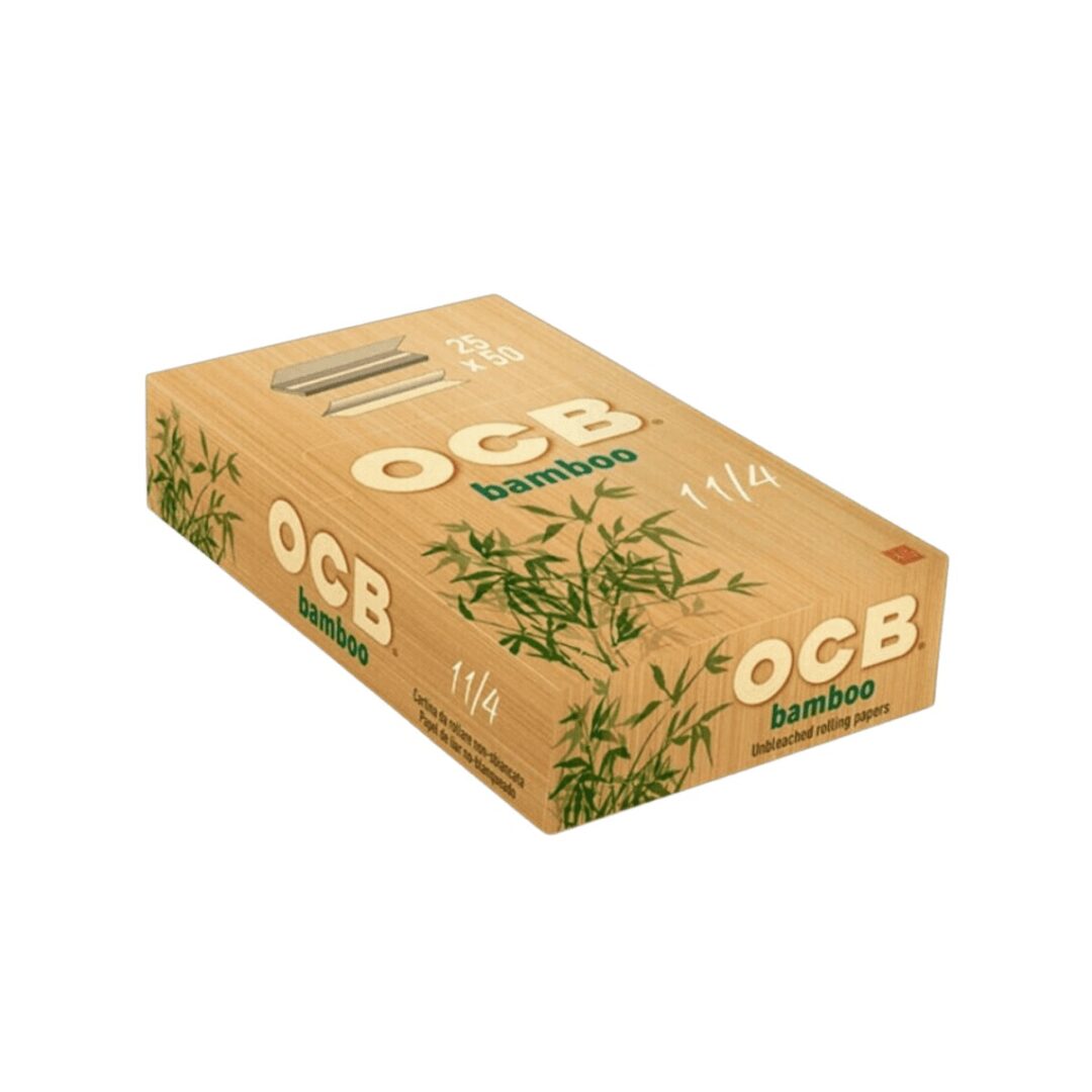 OCB Bamboo 1¼ p x50 papeles — pack x25 und.