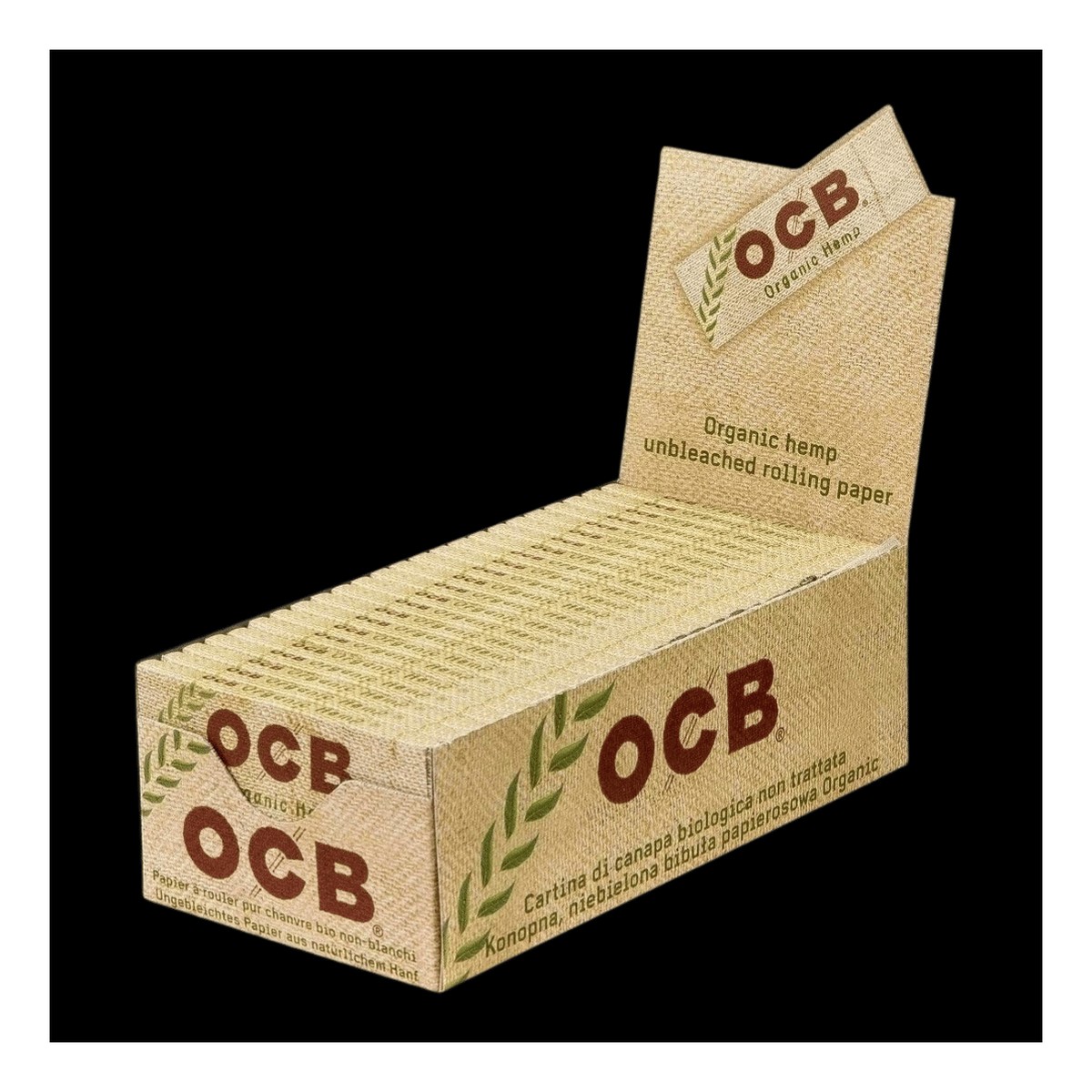 OCB Cáñamo Orgánico 1 p x50 papeles — pack x50 und. OCB Cáñamo Orgánico 1 p x50 papeles — pack x50 und.