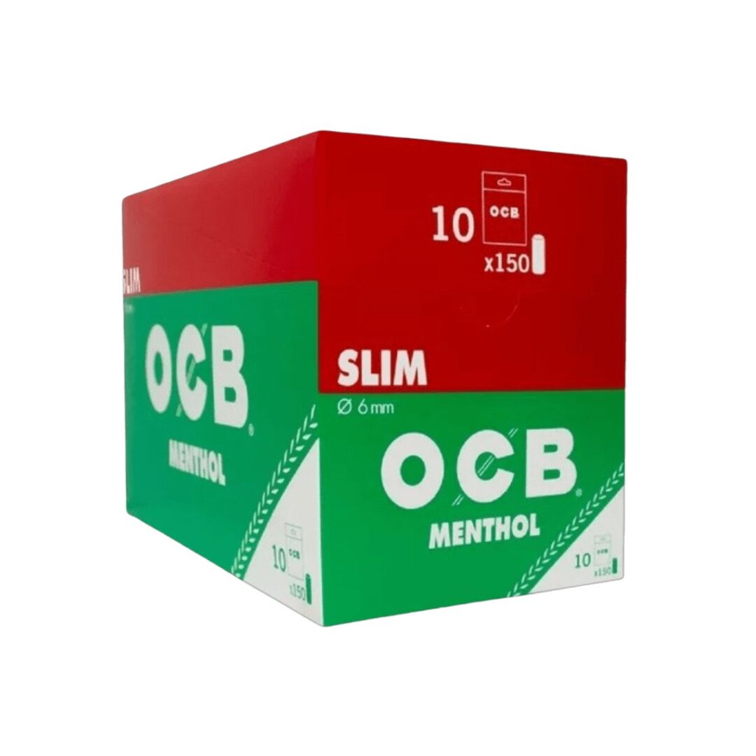 OCB Filter Slim Menthol x150 — pack x10 und.