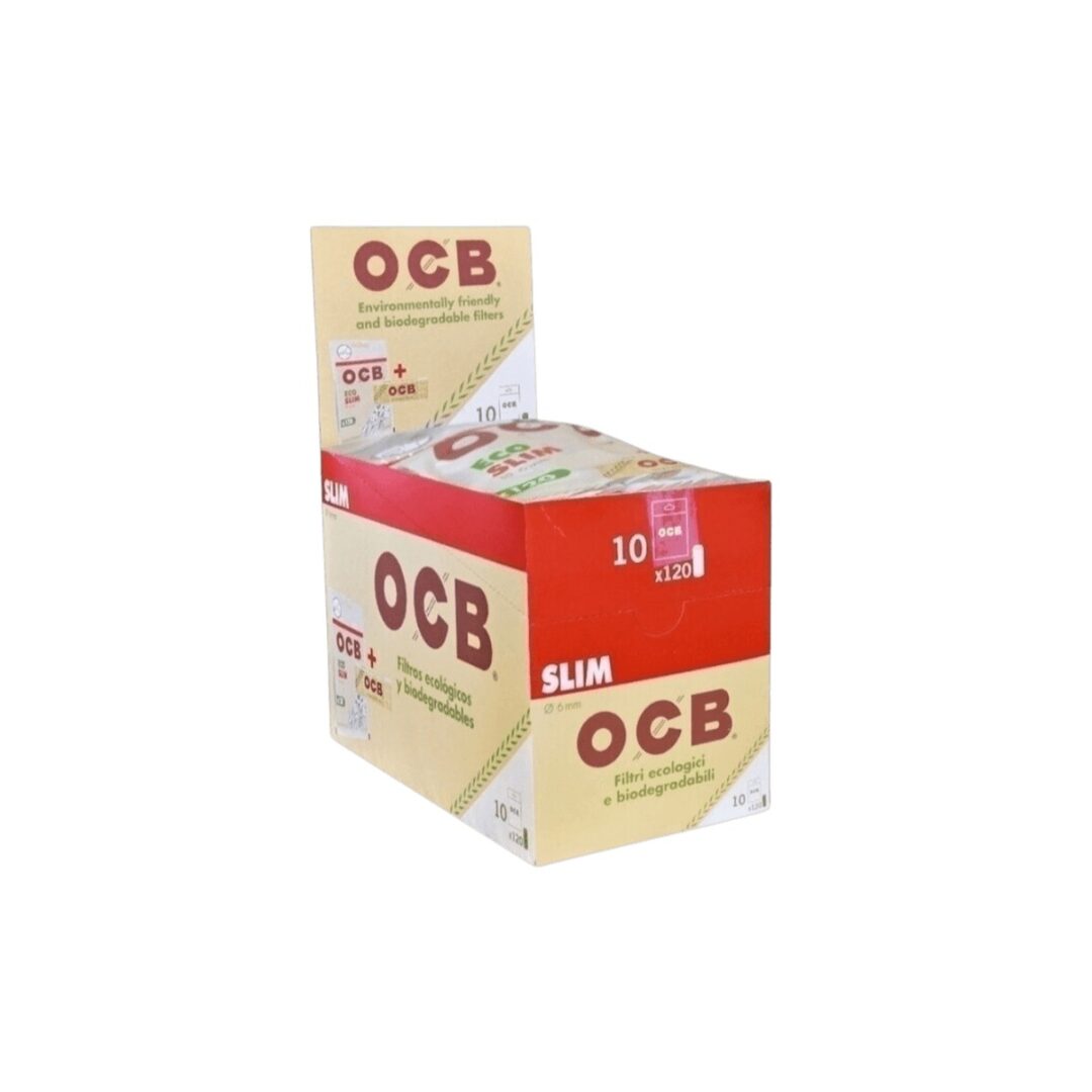 OCB Slim Ecológicos y Biodegradables 6 mm x120 — pack x10 und.